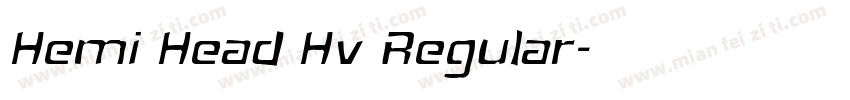 Hemi Head Hv Regular字体转换